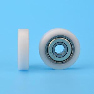 F타입 평면 플라스틱 풀리 Falt 패키지 베어링 DIY 3D프린터 롤러 도어 창 스틸용 626zz 6x25x7mm