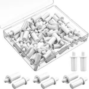 Shimmeroo 50Pcs 플랜테이션 셔터 수리 키트 스프링 장착 핀 교체 블라인드 슬랫 창문용 스크린 패스너