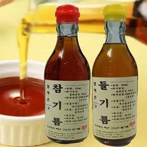 엄마손 참기름 들기름 세트 350ml