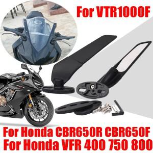 윈드 윙 조절식 회전 사이드 백미러, 혼다 CBR 650 R F 650R 650F VFR 400 750 800 VTR1000F 액세서리