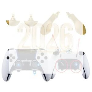 4피스 게임 컨트롤러 백 키 탭  패드 교체용 부품 PS5 호환 엘리트 용 방청