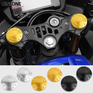 야마하 YZF R3 R25 2019-2025 알루미늄 CNC 트리플 트리 스템 요크 캡 프론트 포크 커버 YZF-R3 YZF-R25 용