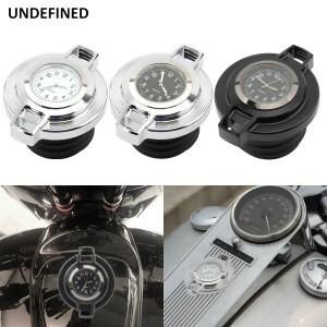 오토바이 탱크 캡 시계 알루미늄 연료 가스 캡 커버 통풍 장식 할리 Sportster XL Road King Softail Dyna