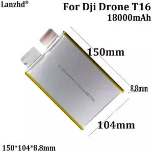 생활 RC소품 Dji 농업용 드론 T16 배터리 수리 및 교체 전용 셀용 3.7V 18000mAh 150*104*8.8mm