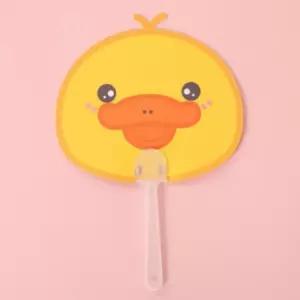여름부채 오리 애니멀 부채 캐릭터
