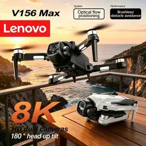 생활 RC소품 레노버 V156 MAX 8K 드론 5G 브러시리스 낙하 방지 4축 장거리 장애물 회피 접이식 쿼드콥터 R