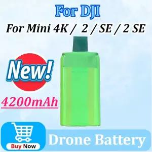 생활 RC소품 DJI 미니 4K / 2 SE SE용 새롭게 업그레이드된 4200mAh 드론 배터리 최대 43분 비행 시간의