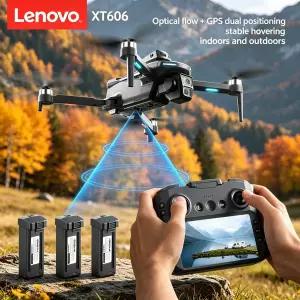 생활 RC소품 레노버 XT606 MAX 드론 4K 8K 전문가용 HD 카메라 FPV 스크린 360 기능 탑재  장애물 회피 브