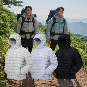 [하프클럽/셀러허브_아웃도어]남성 여성 경량패딩  후드넥 자켓 아웃도어