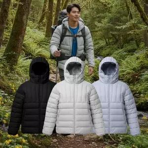 [하프클럽/셀러허브_아웃도어]남성 여성 경량패딩  후드넥 자켓 커플 아웃