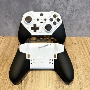 블랙 화이트 XBOX 호환 호환 One Elite 2 게임패드 백 커버 교체용용 미끄럼 방지 컨트롤러 쉘 케이스 보호