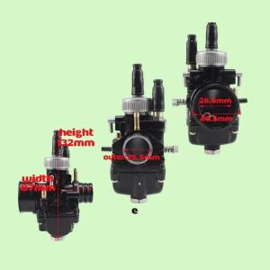 PHBG 17mm 레이싱 모토 기화기 Yamaha KTM Puch Zuma 스쿠터 50cc BWS100 Carburador