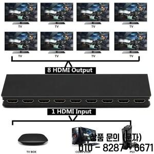 HDMI 분배기 1 in 8 out 4K 30Hz 포트 비디오 변환기 HDCP1.4 PC Loptop PS4 DVD 프로젝터 TV 용