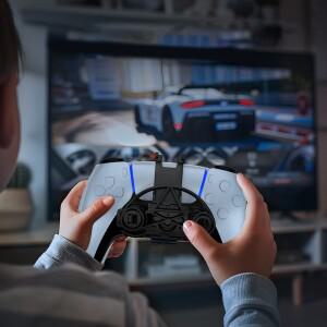 PS5 호환 컨트롤러용 미니 레이싱 휠 자동차 스티어링휠  3D 프린팅 게임 콘솔 핸들  플레이