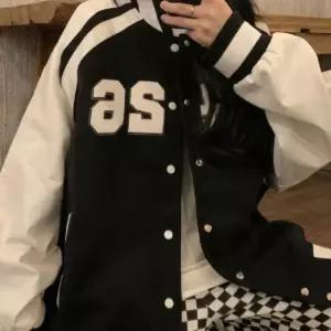 캐주얼 여성 레터링 봄신상 야 야구점퍼 스타일링 데일리룩 바시티 프린팅