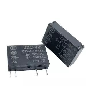 10pcs JZC-49F 012-1H1(555) (PA1A-12V-5A) Relay 4pins