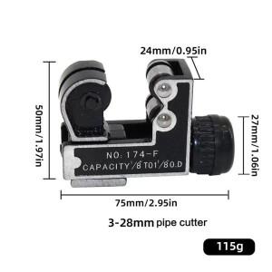 미니 튜브커터 3-16/22/28mm 파이프 1/8''-1-1/8'' 절단기 황동 구리 알루미늄 배관 냉동 공구