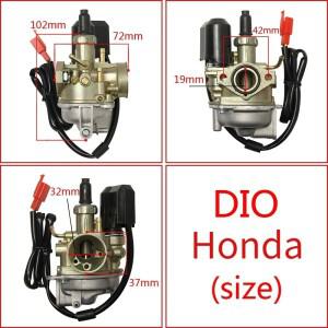 카브레타 혼다 DIO50 AF18 TACT SA50 SYM SP ZX Kymco 스쿠터 2 스트로크 19mm