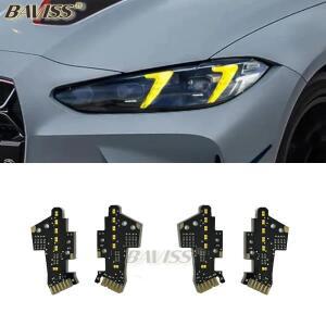 BMW G80 G82 LCI M3 M4 CSL 옐로우 4 시리즈 DRL RGBW 멀티컬러 LED 보드 G22 G23 G26 주간 주행등 2024+용