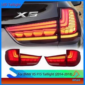 BMW X5 F15 2014-2018용 자동 테일 라이트 LED DRL 안개등 브레이크 후진등 후면 램프 어셈블리 튜닝 라이