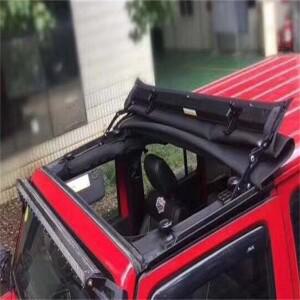 SXMA J311 천장 그늘 그물 상단 차양 캔버스 스크린 보호 Sun Shade Cover Roof Mesh Black forJeep for Wr