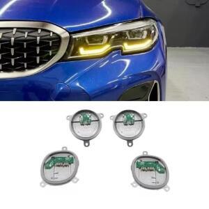 2019-2022 BMW 3 시리즈 G20 320i 330i M340i용 노란색 LED 헤드라이트 주간 주행등 모듈 엔젤 아이 DRL PC