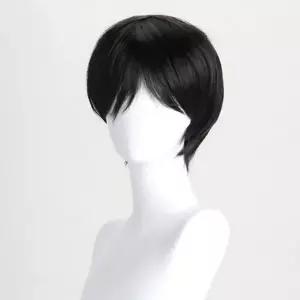 짧은 코스프레 가발 인조 남성 통가발 연극 행사