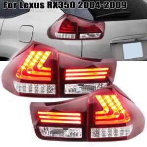 렉서스 RX350 2004 2005 2006 2007 2008 2009 LED 후미등, 방향 지시등 브레이크 램프, 레드 쉘 자동차 액