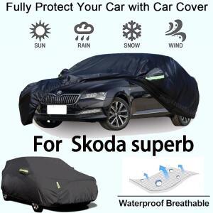 Skoda Superb Outdoor 보호 장비 용 전체 자동차 커버-눈 방지, 차양, 방수 및 방진 자동차 액세서리