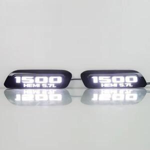 Dodge Ram 1500 2019-2024 LED 프론트 펜더 사이드 마커 LED DRL 흐르는 터닝 라이트 수정 주간 주행 등 2P