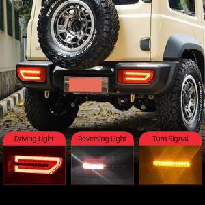 LED 리플렉터 테일 램프, 스즈키 JIMNY 2019 2020 2021 2022 2023 후미등, 주차 브레이크등, 흐름 방향 지