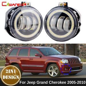 2 X 자동차 천사 눈 LED 안개등 DRL 주간 러닝 램프 액세서리 30W Jeep Grand Cherokee 2005 2006 2007 200
