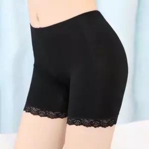 여자 데일리 편한 부드러운 쫀쫀 레이스 3부 속바지 3부레깅스 기모속바지 (WB1271A)