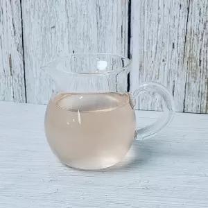 유리 원형 손잡이 숙우 저그 공도배 270ml 다도구 다기용품 유리다기 (WBBF139)