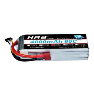 HRB Lipo 4S 14.8V 4000mAh 배터리 60C 최대 T-DEAN RC 자동차 부품 보트 팀 에너지 스케일 레이싱