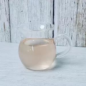 유리 원형 손잡이 숙우 저그 공도배 270ml 다도구 다기용품 유리다기 (WBBF139)