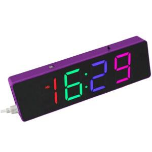 MUXWELL DIY 납땜 연습 키트, 디지털 알람 시계 4자리 디스플레이, RGB 색상 모드, 전자 프로젝트