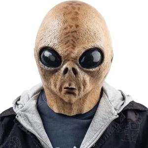 AQKILO 외계인 마스크 외계 생물 라텍스 풀 헤드 리얼리스틱 할로윈 카니발 코스튬 파티를 위한 멋진