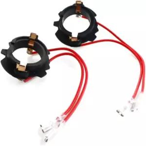 골프 5 MK5용 2Pcs H7 LED 전구 데크 플라스틱 베이스 헤드램프 홀더 고정 장치
