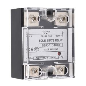 SSR-1 D4840 솔리드 스테이트 릴레이 DC에서 AC로 24-480VAC 부하 전압 40A 모듈 CNC 기계 도구