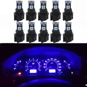 WLJH 블루 캔버스 울트라 브라이트 PC74 T5 272 737 74 LED 전구 자동차 계기판 클러스터 광도계 대시보드