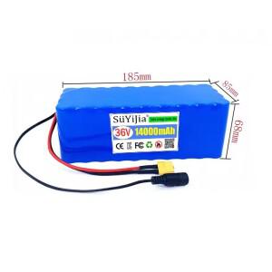 36V 18650 리튬 배터리 팩 14Ah/12Ah 10S4P 250W-750W 전기 자전거 자동차 모터 스쿠터용 25A BMS 고용량