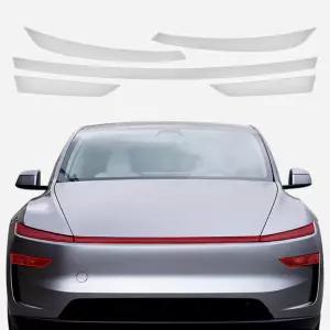 (1세트 2psc) 헤드라이트 데이라이트 투명 보호 필름 PPF Tesla Model Y Juniper Stone Rock Chips