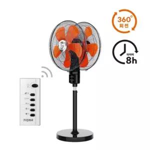 후지카3033R 20인치 업소용 양방향 360도회전 더블 헤드 대형 키높이 선풍기 공장 산업용