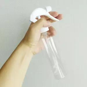 300ml 투명 물분사 스프레이 헤어 공병 건 미니건 손