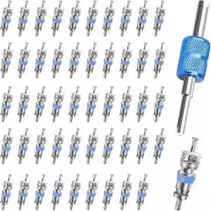 R410A R32 R22 R12용 링크스타일 50PCS 밸브 코어 에어컨 및 냉동 시스템용 고압 HVAC 슈레이더 도구
