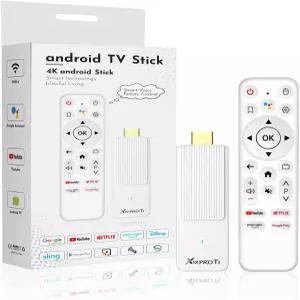 안드로이드 TV 스틱 4K 2025 14.0 2GB RAM ROM 울트라 HD RK3518 CPU 블루투스 음성 리모컨 포함 Wi-Fi 6