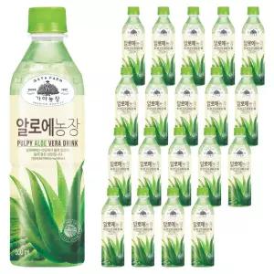 (1+1) 가야농장 알로에 음료, 500ml, 20개 2Set