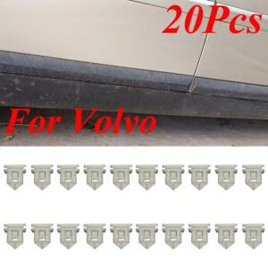 20Pcs 흰색 플라스틱 사이드 스커트 씰 트림 클립 8678010 31214496 볼보 S40 S80 V50 V70 Xc60 Xc70