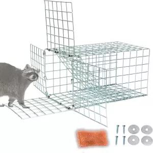 동물 편도 출구 문 - 다락방 굴뚝 갑판 아래에 갇힌 너구리 다람쥐 스컹크를 위한 6인치 차단 장치 설치